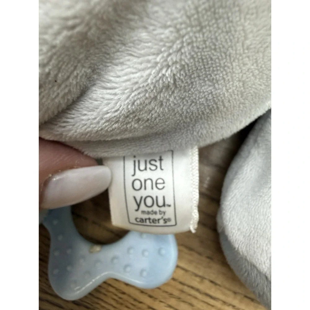Carter's Just One You Gray Elephant Plush Musical Pull Crib‎ Toy Brahms Lullaby